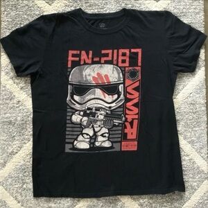 Funko Pop Star Wars FN-2187 Finn Graphic T-Shirt, Sz M